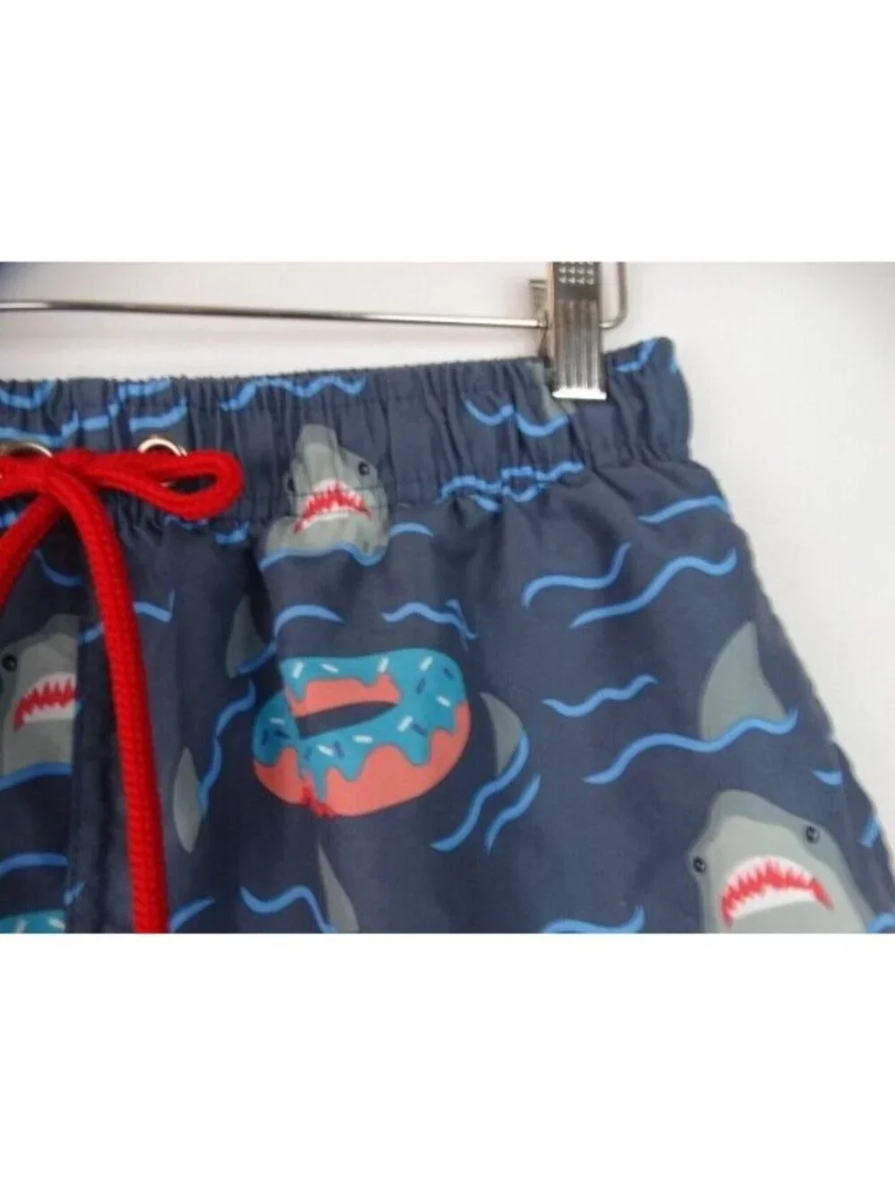 U.S, Surf Club Swim Trunks Men's Size Medium Lined Swimsuit Shorts Donut Sharks